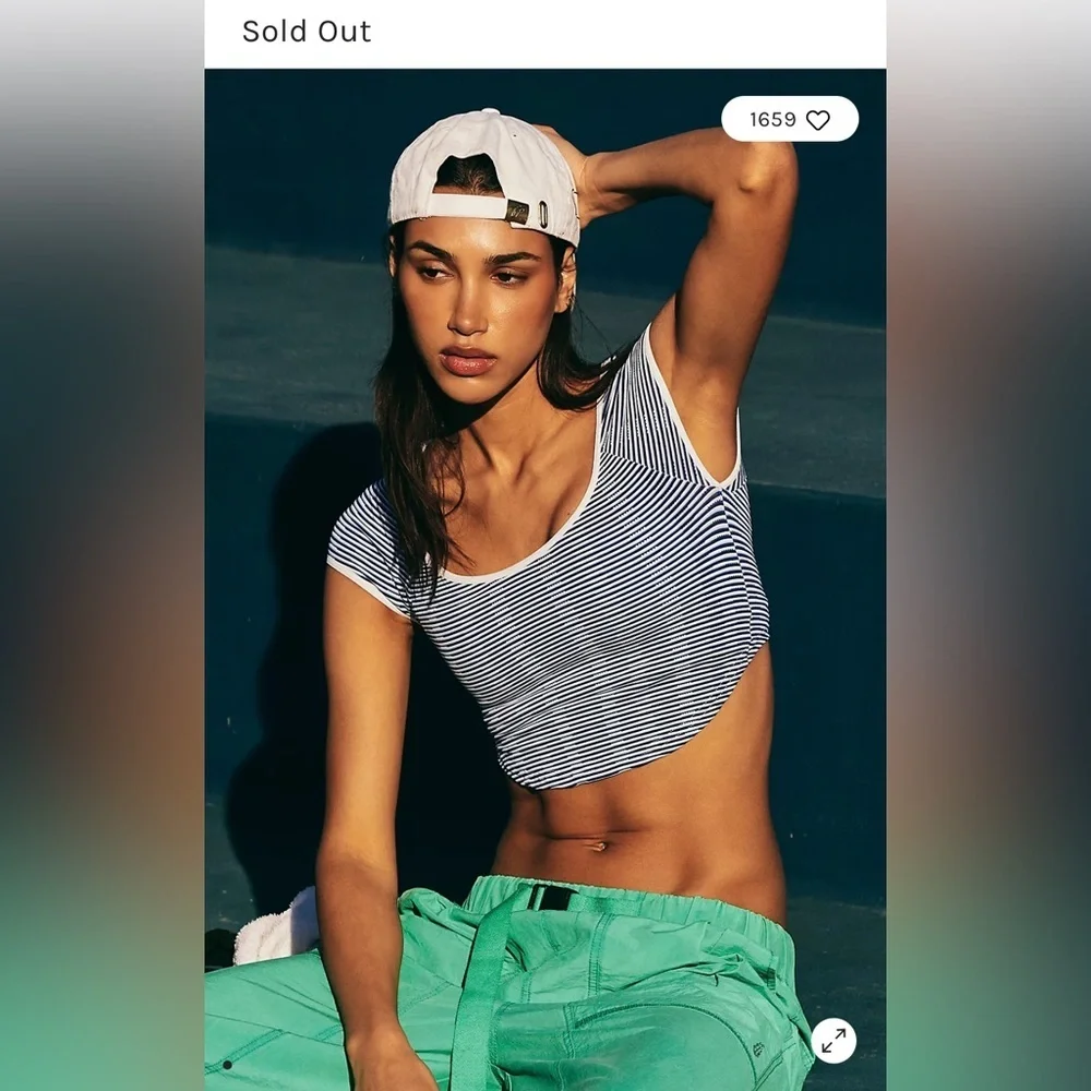 NWOT Free People Movement What’s The Scoop Baby Tee sz XL - Picture 4 of 5